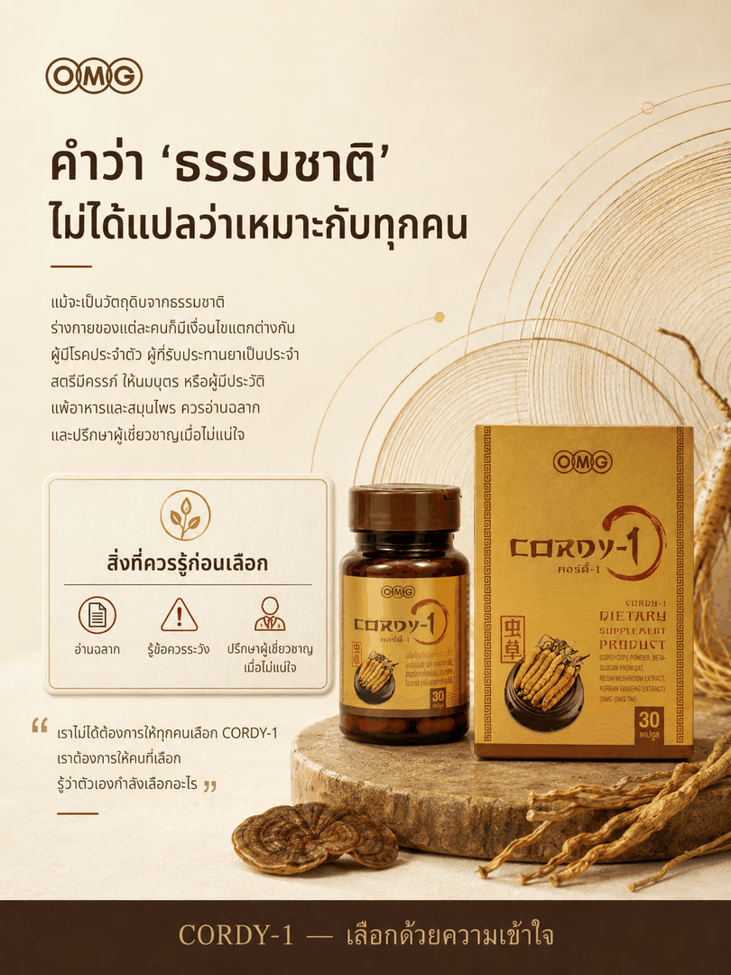 รับประทานวันละ 1 แคปซูล พร้อมอาหาร